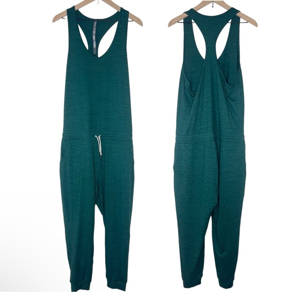 Vuori Pants - Vuori Lux Jumpsuit Jade Heather Green Womens size Large